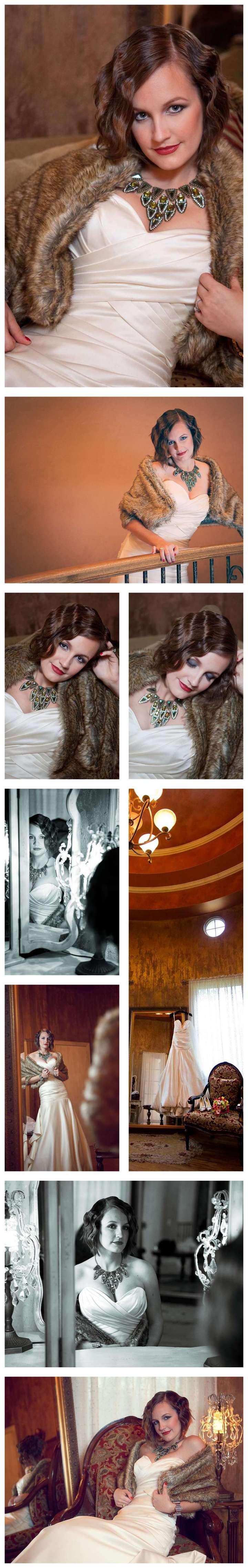 1920's Great Gatsby inspired shoot Chateau Polonez, C. Baron Photography, Great Gatsby, 20's inspired, bridals, fur, art deco jewelry, Houston Wedding Photographer