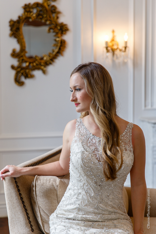 C. Baron Photography, Houston Wedding Photographer, Chateau Cocomar, elegant, classic, ballroom, chandelier, fireplace, fall, statue