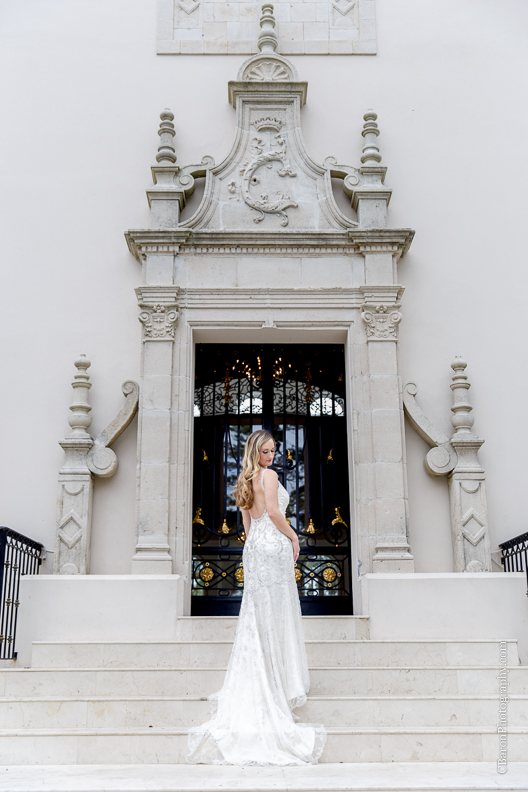 C. Baron Photography, Houston Wedding Photographer, Chateau Cocomar, elegant, classic, ballroom, chandelier, fireplace, fall, statue