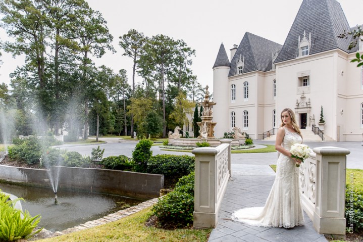 C. Baron Photography, Houston Wedding Photographer, Chateau Cocomar, elegant, classic, ballroom, chandelier, fireplace, fall, statue