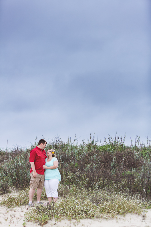 C. Baron Photography, Galveston Engagment Photographer, Houston Engagement Photographer, Galveston Texas, beach, sand, waves, seagulls, sand dune, garden, rainy
