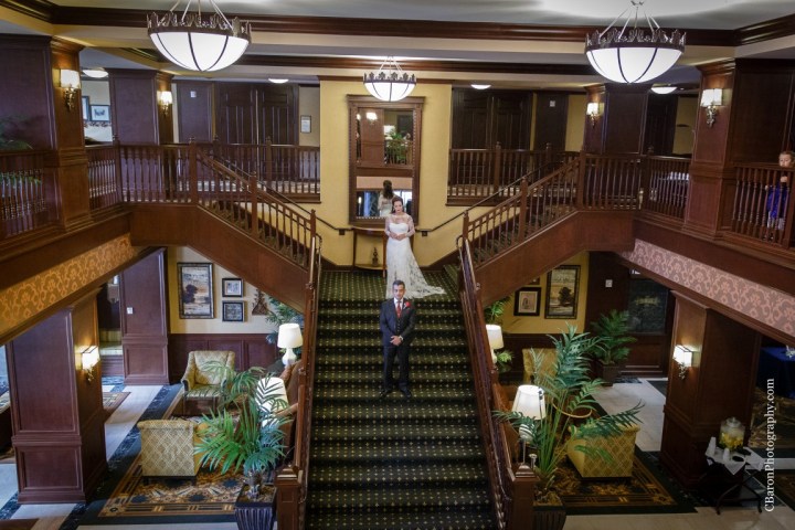 C. Baron Photography, Houston Wedding Photographer, Hotel Julien, Dubuque Iowa, red, historic, boutique hotel, Al Capone, Monique Lhuillier. lace