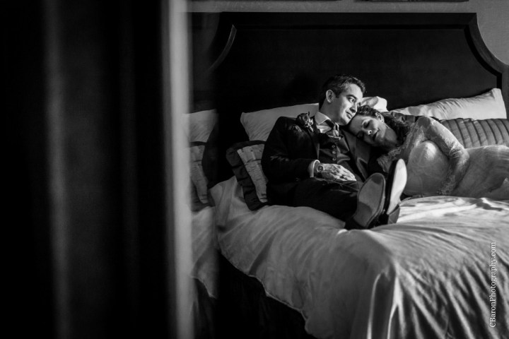 C. Baron Photography, Houston Wedding Photographer, Hotel Julien, Dubuque Iowa, red, historic, boutique hotel, Al Capone, Monique Lhuillier. lace