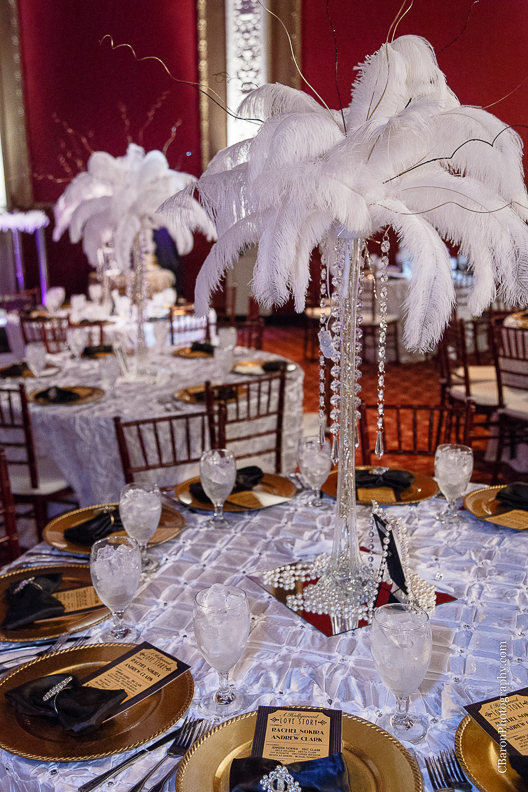 C. Baron Photography, Houston Wedding Photography, Majestic Metro, downtown Houston, gold, Gatsby, bride, groom, 20's, Hotel Icon, old movie theater, royals royce, feathers, beads