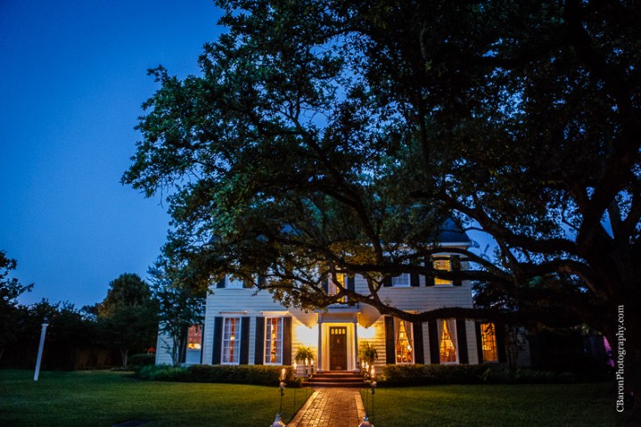 C. Baron Photography, backyard, Beaumont Wedding Photographer, Calder Place, candleabra, candles, elegant, historic neighborhood, Houston Wedding Photographer, lace, magnolia, oak tree, paper lanterns, pink, southern, spring, Texas