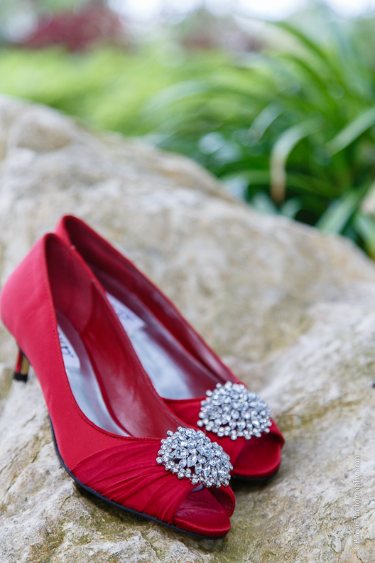 C. Baron Photography, Houston Wedding Photographer, Crystal Springs, Magnolia Texas, Magnolia Wedding Photographer, outdoor wedding, purple, red, Oleg Cassini, illusion neckline, tea length, tatoo, brooch bouquet, birdcage veil, rockabilly, edgy, sunset