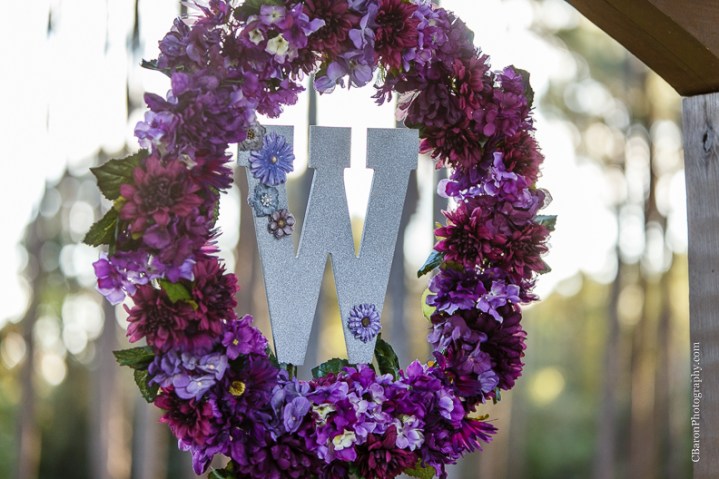 C. Baron Photography, Houston Wedding Photographer, Crystal Springs, Magnolia Texas, Magnolia Wedding Photographer, outdoor wedding, purple, red, Oleg Cassini, illusion neckline, tea length, tatoo, brooch bouquet, birdcage veil, rockabilly, edgy, sunset