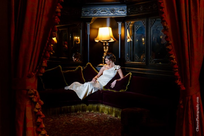 C. Baron Photography, Houston Wedding Photographer, Hotel Icon, downtown, Damsel White Label, one shoulder wedding dress, neoclassical, lux, modern, purple, chandeliers, penthouse, the Den