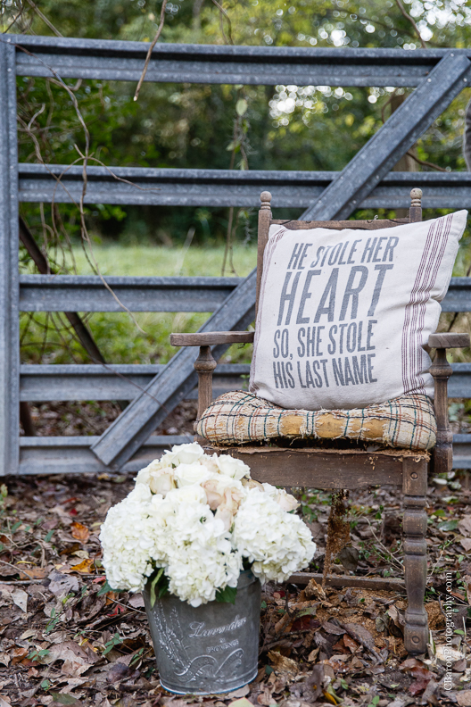 C. Baron Photography, Houston Engagement Photographer, autumn, barn, chair, chandeliers, couple, fall, flowers, rustic, spanish moss, cyclamen, hydrangeas, logs, dogs, flannel, boots, candles