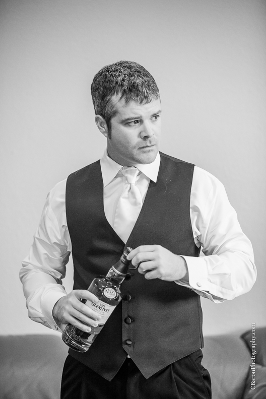 C. Baron Photography, Houston Wedding Photographer, The Gallery, couple, fire truck, HFD, black, white, white flowers, birdseed, first look, sunset, groom, bride, November, fall