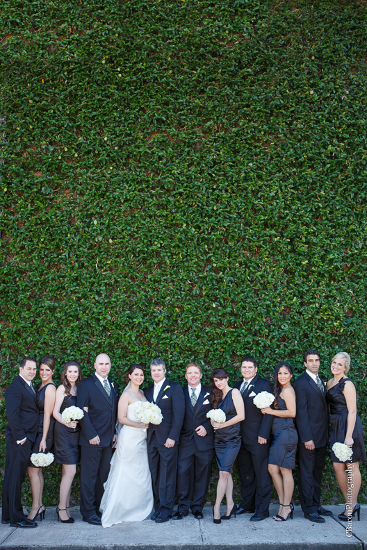 C. Baron Photography, Houston Wedding Photographer, The Gallery, couple, fire truck, HFD, black, white, white flowers, birdseed, first look, sunset, groom, bride, November, fall