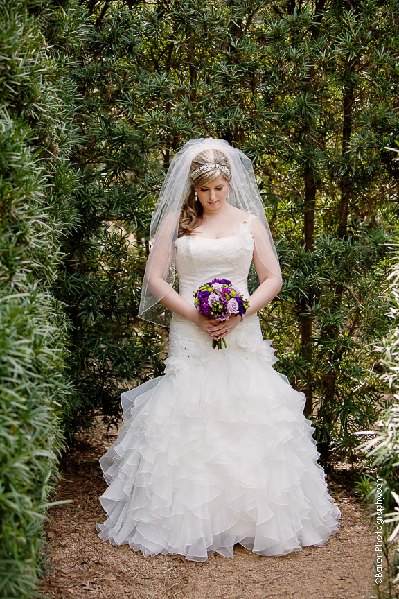 C. Baron Photography, Houston Wedding Photographer, bridals, Mercer, Spring, Texas, fitted, formals, mermaid, one strap, purple, ruffles