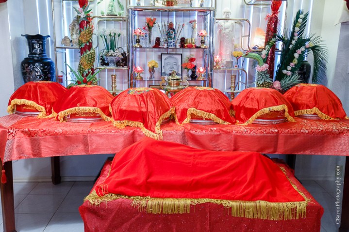 C. Baron Photography, Houston Wedding Photographer, blush, red, bride, groom, confetti cannons, confettti poppers, glow sticks, gold, firecrackers, roasted pig, bubbles, tea ceremony, incense sticks