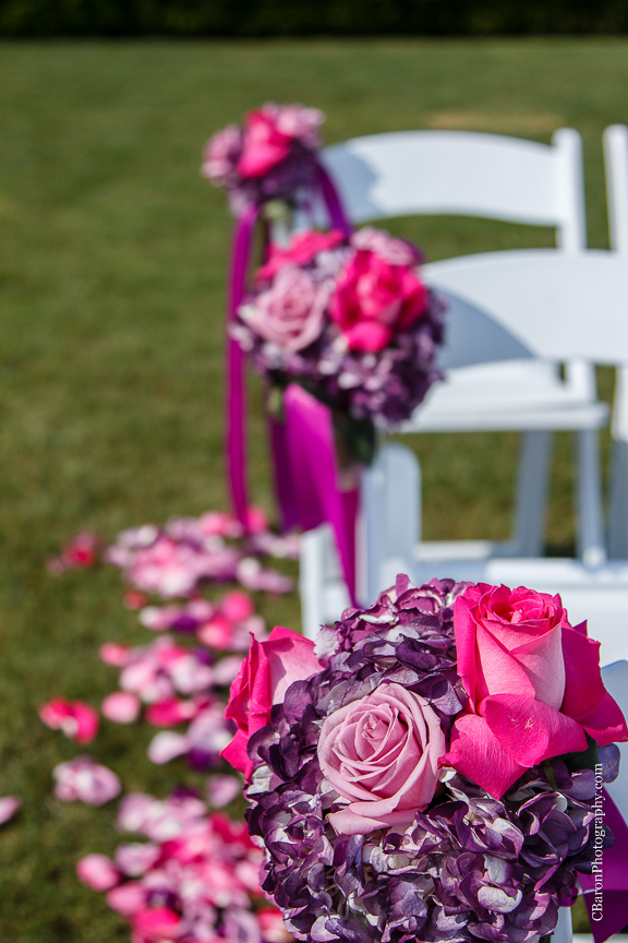 C. Baron Photography, Houston Wedding Photographer, Royal Oaks Country Club, Winnie Couture, spring, gold, groom, May, outdoor wedding, pink, purple, Royals Royce, wine, golf course, fit and flare gown, wine corks, first look, birdcage veil, bride, Texas