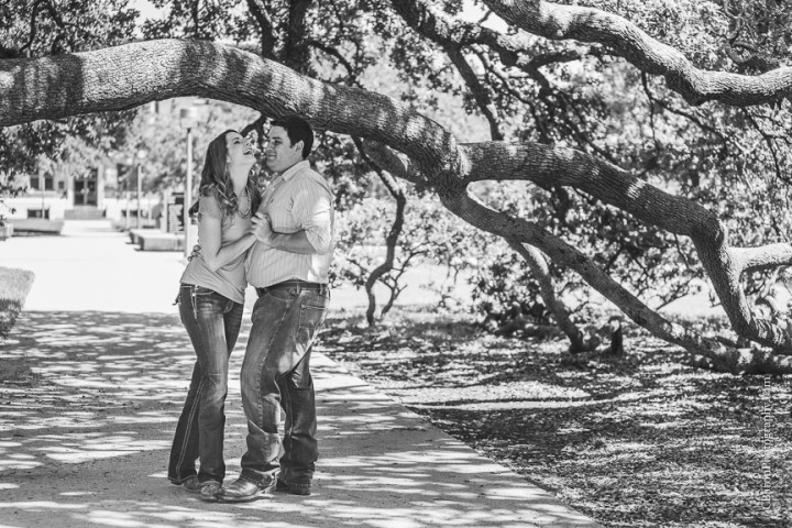 C. Baron Photography, Houston Engagement Photographer, College Station, Texas, Aggie, TAMU, 2014, Century Tree, couple, Dixie Chicken, dog, boots