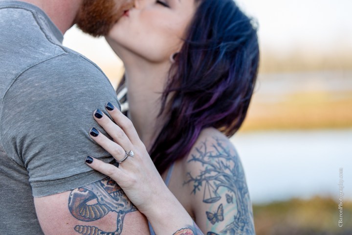 C. Baron Photography, Houston Wedding Photographer, Brazos Bend State Park, Engagement, Texas, Needville, Richmond, tattoos, trees, Live Oaks, lake, spanish moss, nature, sunset