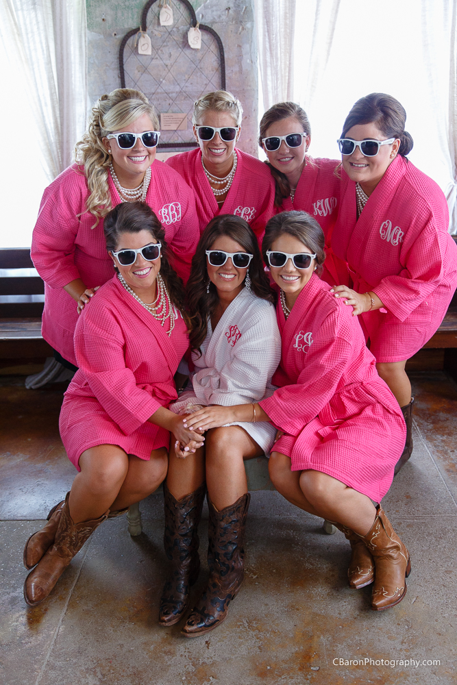 C. Baron Photography, Houston Wedding Photographer, Olde Dobbin Station, St. Mary's Catholic Church, 53 Chevy pickup truck, sparklers, 2014, country chic, first look, hot, pink, white, cowboy boots, sunglasses, strapless, ruffles, lace, cathedral veil, s'mores, stained glass, painted church, Texas, Paloma Blanca