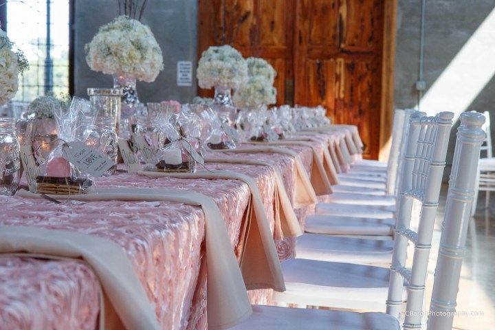 C. Baron Photography, Houston Wedding Photographer, Olde Dobbin Station, St. Mary's Catholic Church, 53 Chevy pickup truck, sparklers, 2014, country chic, first look, hot, pink, white, cowboy boots, sunglasses, strapless, ruffles, lace, cathedral veil, s'mores, stained glass, painted church, Texas, Paloma Blanca