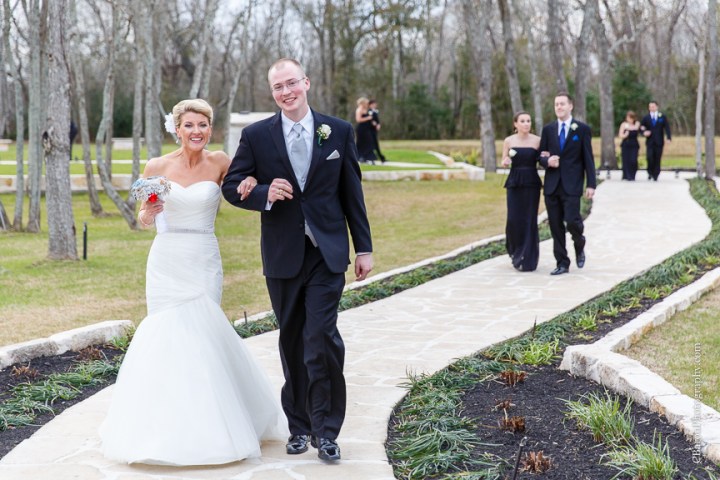 C. Baron Photography, Pecan Springs, Brookshire, Texas, Houston Wedding Photographer, Aggies, blue, brooch bouquet, bubbles, country, couple, bride, January rustic, strapless, swanky photobooth, Texas A&M, winter, groom, trees