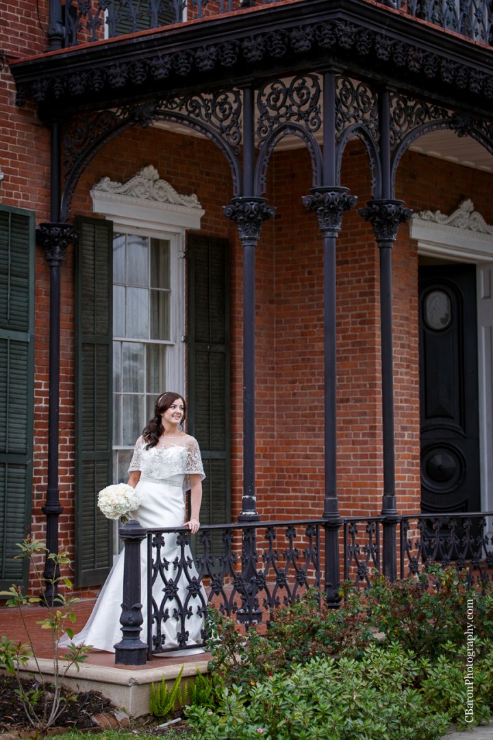 C. Baron Photpgraphy, Galveston Wedding Photographer, Ashton Villa, Galveston Historical Society, cape, Impression Bridal, Stephanye Lynn Wedding and Event Design, chandelier, fireplace, staircase, Victorian, bride, strapless, Texas, Simone Carvalli