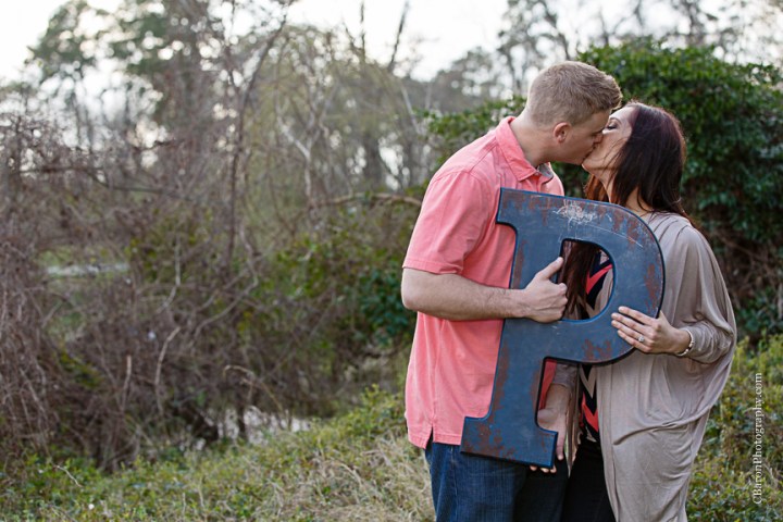 C. Baron Photography, Houston Wedding Photographer, Cypress, Cypress Wedding Photographer, couple, engagement, outdoors, trees, park, path, sunset