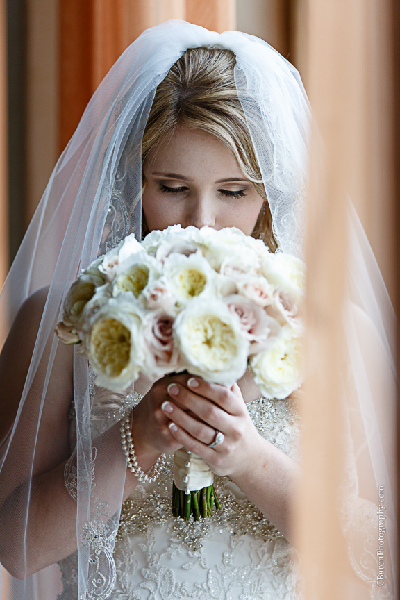 C. Baron Photography, bridals, Carlton Woods, formals, Houston Wedding Photographer, Texas, The Woodlands, Woodlands Wedding Photographer, strapless, veil, Florals Events, lace, trees, lake, Brickhouse Bridal