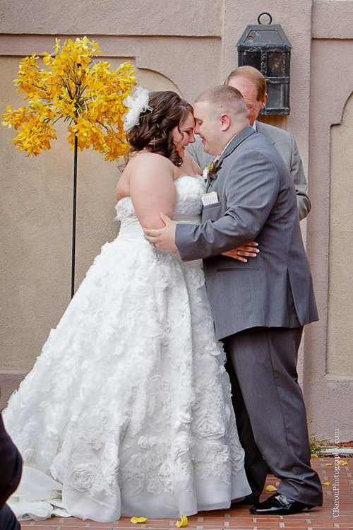 Allure, Brady's Landing, C. Baron Photography, Fall, Feather, Grey, Houston Wedding Photographer, Outdoor Ceremony, Strapless dress, Vintage, Wedding, Yellow