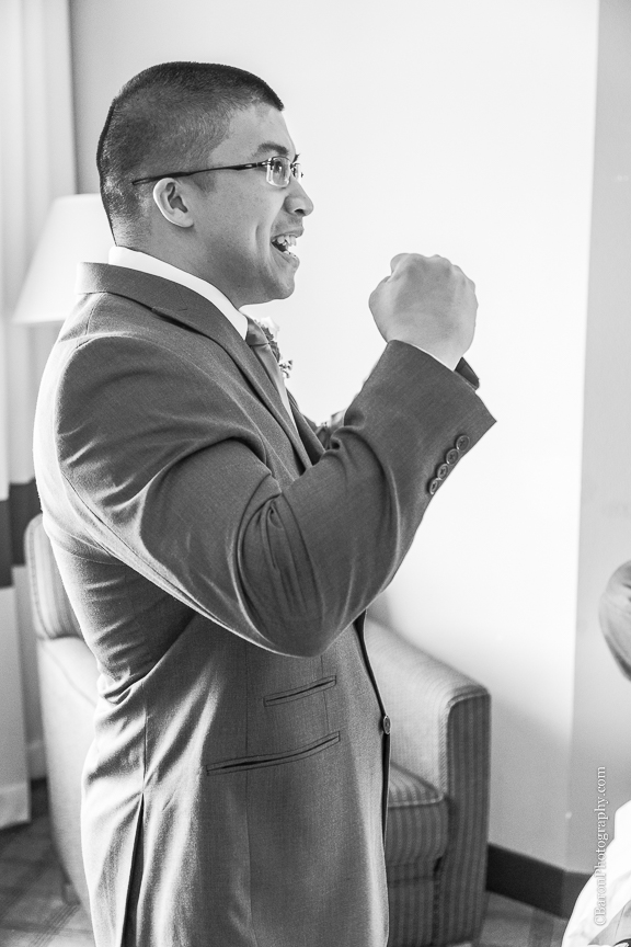 C. Baron Photography, Christ Chapel, Aston Villa, Galveston Wedding Photographer, Houston Wedding Photographer, Galveston Historical Foundation, Four Points by Sheraton, roses, hydrangeas, white, blue, bride, groom, couple, veil, church bell, chandelier, La Kings, strapless gown, Justin Alexander, March