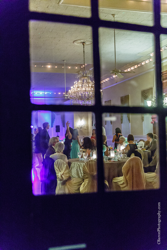 C. Baron Photography, Christ Chapel, Aston Villa, Galveston Wedding Photographer, Houston Wedding Photographer, Galveston Historical Foundation, Four Points by Sheraton, roses, hydrangeas, white, blue, bride, groom, couple, veil, church bell, chandelier, La Kings, strapless gown, Justin Alexander, March