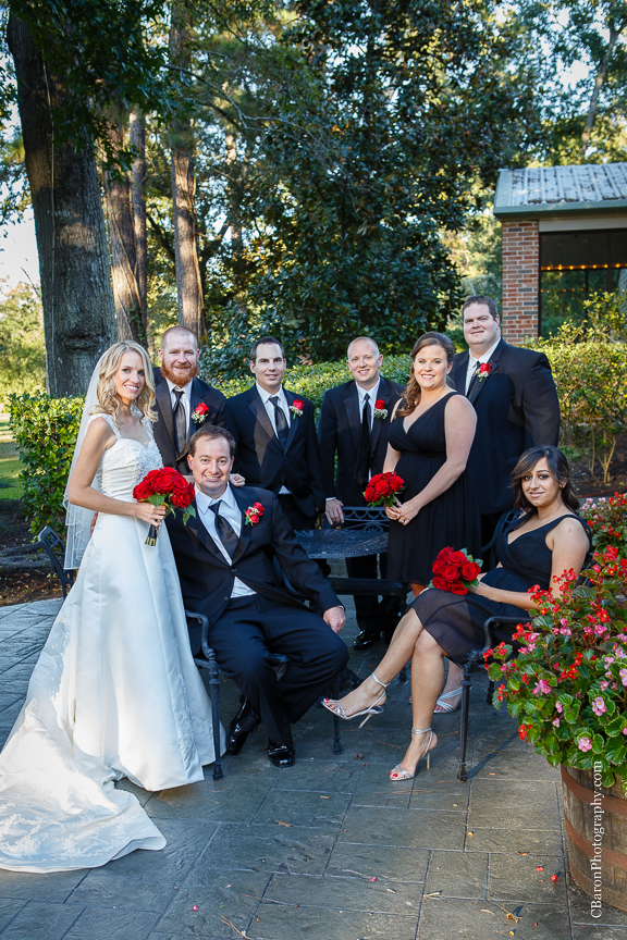 C. Baron Photography, Houston Wedding Photographer, Shirley Acres, couple, first look, bride, groom, red, roses, sparklers, Alfred Angelo, veil, bouquet, garden, garden wedding, sunset, Swanky Photobooth, Texas