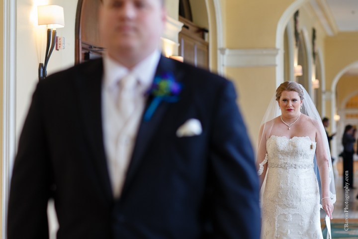 C. Baron Photography; Casablanca lilies; Cinderella cake; Couple; Galveston Wedding Photographer; Hotel Galvez; Houston Wedding Photographer; Music Hall; Spring; Strapless; Texas; blue; blue galaxy orchid; bride; confetti; dendrobium; first look; galveston; groom; lace; purple; rain; reception; sand; seawall; ceremony; singapore orchid; teal; 