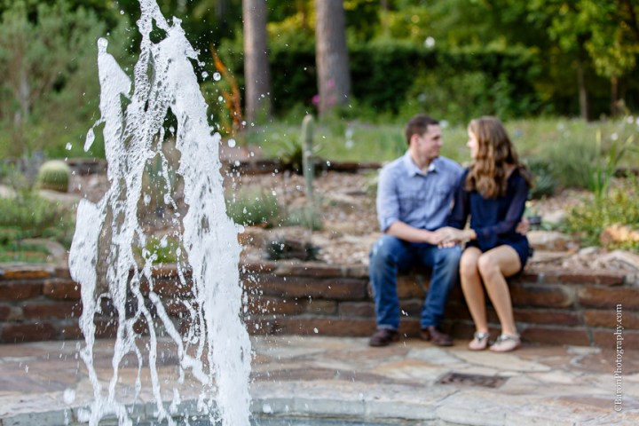 C. Baron Photography; Couple; Houston Engagement Photographer; Houston Wedding Photographer; Nature; Outdoors; Park; Spring; Texas; Woodlands Engagement Photographer; flowers; swamp; 