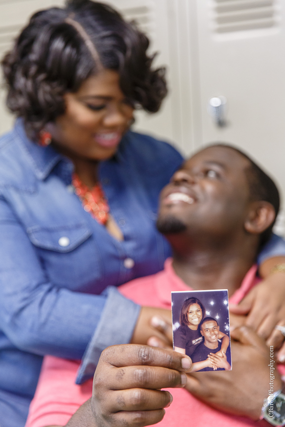 C. Baron Photography; Houston Engagement Photographer; School; bridge; downtown; urban; 