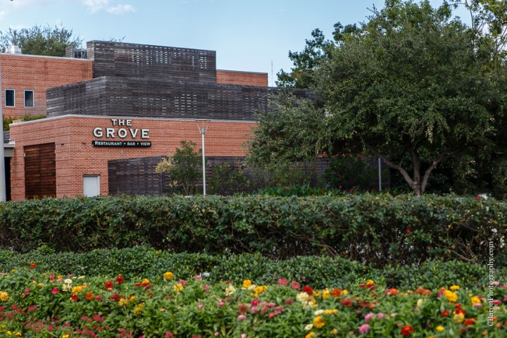 2014, black C. Baron Photography, Discovery Green, dountown, fall, bubbles, Hilton Americas, Houston, Houston Wedding Photographer, October, park, strapless, Texas, The Grove, Treehouse, white metallic, Oleg Cassini