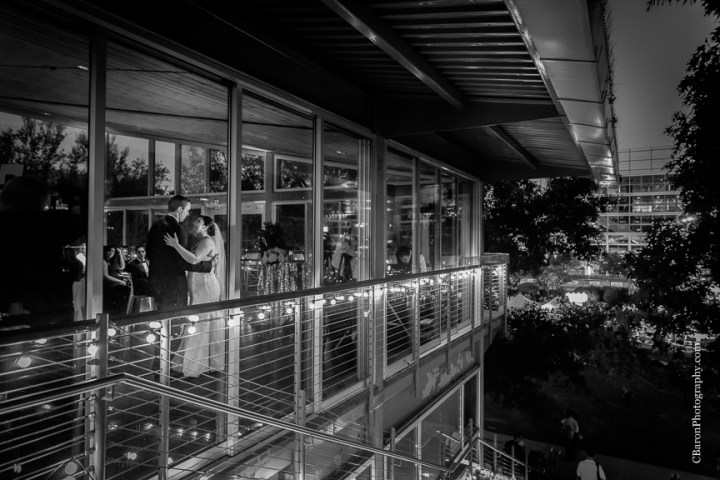 2014, black C. Baron Photography, Discovery Green, dountown, fall, bubbles, Hilton Americas, Houston, Houston Wedding Photographer, October, park, strapless, Texas, The Grove, Treehouse, white metallic, Oleg Cassini