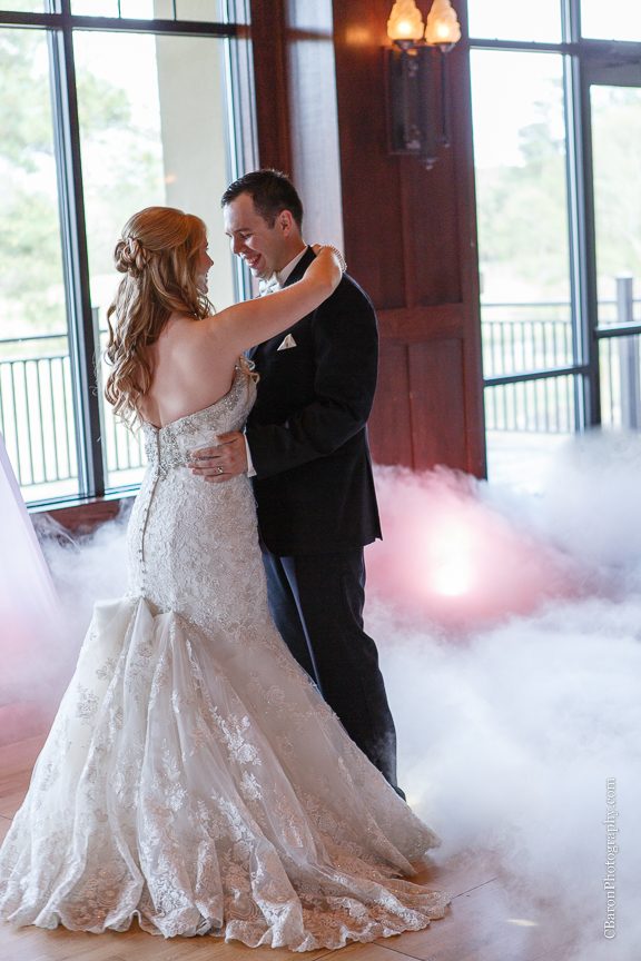 Arnold Course; Blush; Brickhouse Bridal; C. Baron Photography; Chapel in the Woods; DJ Dave Productions; Dusty Rose; Elegant; Floral Events; strapless; March; Pink; Spring; Texas; Woodlands Church; Houston Wedding Photographer; Woodlands Country Club; Woodlands Wedding Photographer; beaded; empire waist; fitted; lace; 