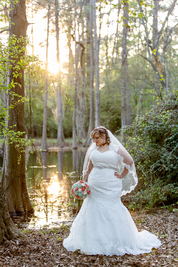 Bog; Bridals; C. Baron Photography; Garden; Houston Wedding Photographer; Outdoor; Spring; Sunset; Swamp; Texas; cypress; formals; lace; nature; 