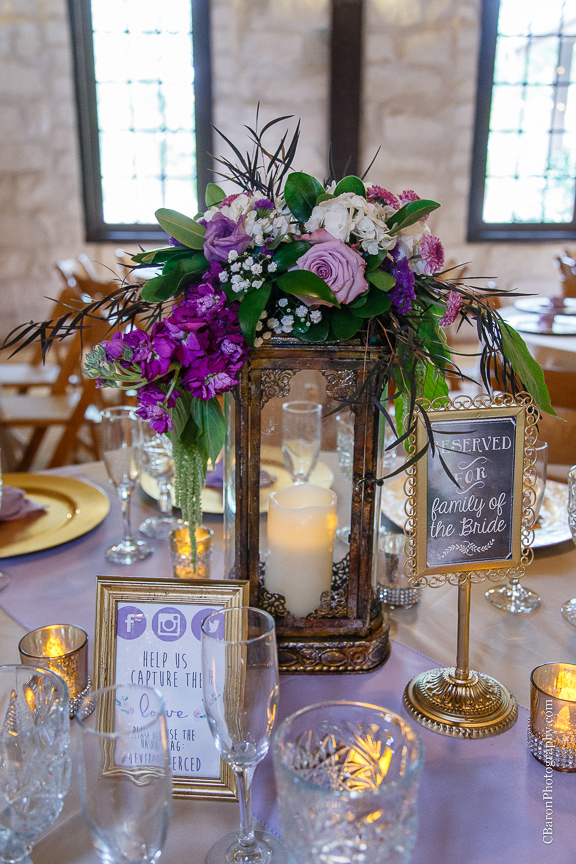 Bride; Couple; Cystal Springs; Groom; Houston Wedding Photographer; Magnolia; Purple; Springs Events; Texas; Wedding; Woodlands Wedding PHotographer; candles; crystal chandeliers; elegant; lavendar; lilac; outdoor ceremony;