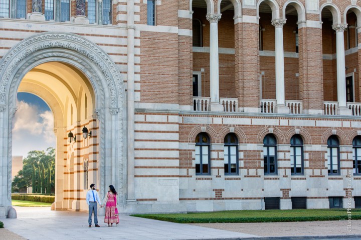 C. Baron Photography; Couple; E-session; Engagement; Houston Engagement Photographer; Indian; Owls; Rice University; S. Asian; Sari; 