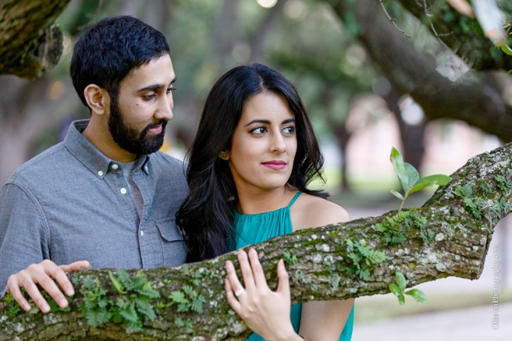 C. Baron Photography; Couple; E-session; Engagement; Houston Engagement Photographer; Indian; Owls; Rice University; S. Asian; Sari; 