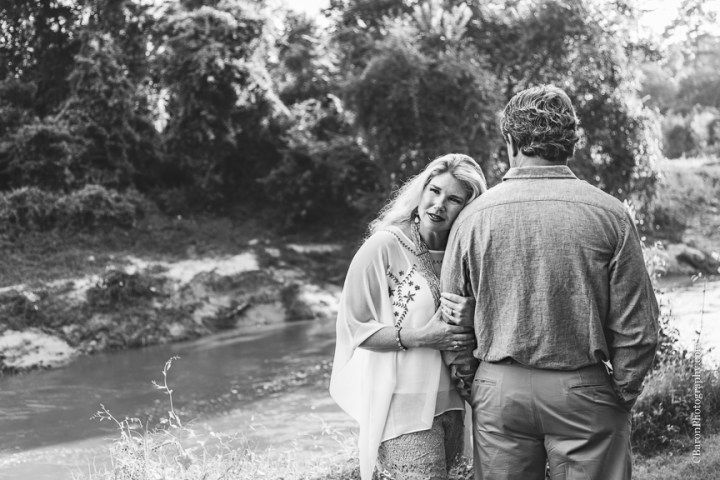 C. Baron Photography; Engagement; Houston; Houston Engagement Photographer; Texas; Woodlands Wedding Photographer; couple; creek; nature; park; sunset; trees; 