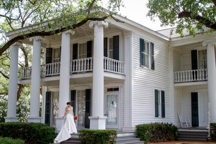 Beaded; C. Baron Photography; Columns; Crystal Chandelier; Galveston; Galveston Historical Foundation; Galveston Wedding Photographer; Historic Home; Houston Wedding Photographer; Impression Bridal; Live Oak; Menard House; Navy; Oleanders; Outdoor; Southern; Victor Harper; Wedding; bridals; champagne; couture; gone with the wind; laser cut lace; platinum; strapless;
