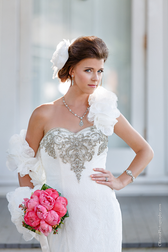 Beaded; C. Baron Photography; Columns; Crystal Chandelier; Galveston; Galveston Historical Foundation; Galveston Wedding Photographer; Historic Home; Houston Wedding Photographer; Impression Bridal; Live Oak; Menard House; Navy; Oleanders; Outdoor; Southern; Victor Harper; Wedding; bridals; champagne; couture; gone with the wind; laser cut lace; platinum; strapless; 