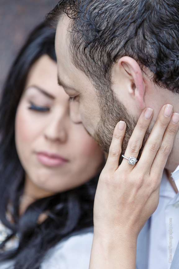 Architecture; Azaleas; C. Baron Photography; Couple; Dress; Engagement Photo; Houston; Houston Engagement Photographer; Houston Wedding Photographer; Live Oaks; MFA; Museum District; Sculpture; Texas; Tulle skirt;