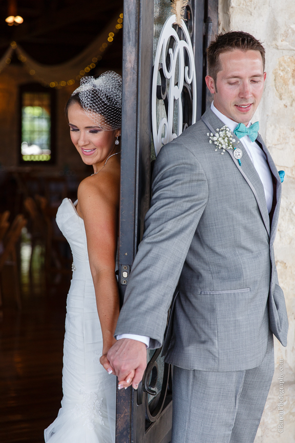 2014; Brookshire; C. Baron Photography; Houston Wedding Photographer; May; Pecan Springs; Texas; Wedding; balloons; blue; cupcakes; first look; outdoor ceremony; purple; strapless; 