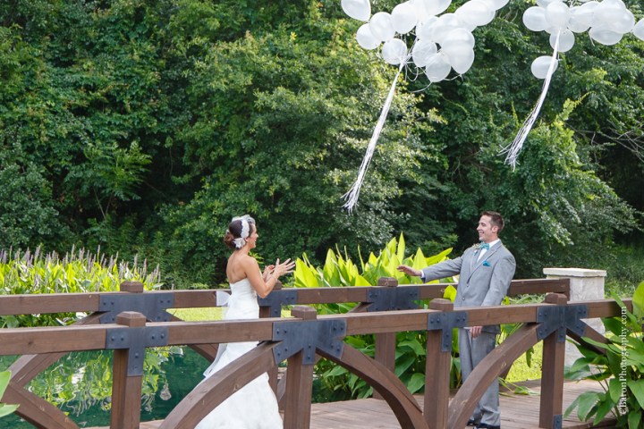 2014; Brookshire; C. Baron Photography; Houston Wedding Photographer; May; Pecan Springs; Texas; Wedding; balloons; blue; cupcakes; first look; outdoor ceremony; purple; strapless; 