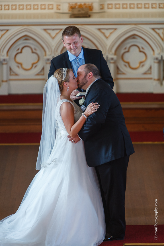 Bride; Dad's first look; Galveston; Galveston Historical Foundation; Galveston Wedding Photographer; Groom; Oldest German Church; St. Joseph's Church; Summer; Texas; The Strand; The Trolley Station; Wedding band; couple; grey; silver; 
