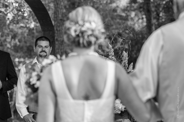 Burlap; C. Baron Photography; Chandelier; Crystal Spings; Groom; Houston Wedding Photographer; Lace; Magnolia; Outdoor Ceremony; Summer; Texas; The Springs Events; Wedding; baby's breath; bride; couple; cowboy boots; purple; reception; woodlands wedding photographer; 