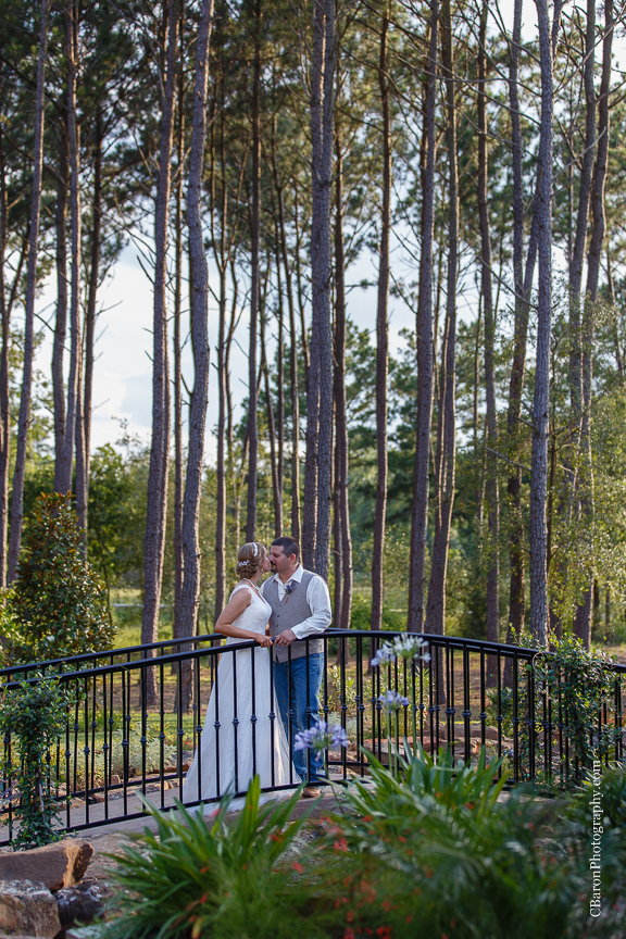 Burlap; C. Baron Photography; Chandelier; Crystal Spings; Groom; Houston Wedding Photographer; Lace; Magnolia; Outdoor Ceremony; Summer; Texas; The Springs Events; Wedding; baby's breath; bride; couple; cowboy boots; purple; reception; woodlands wedding photographer; 