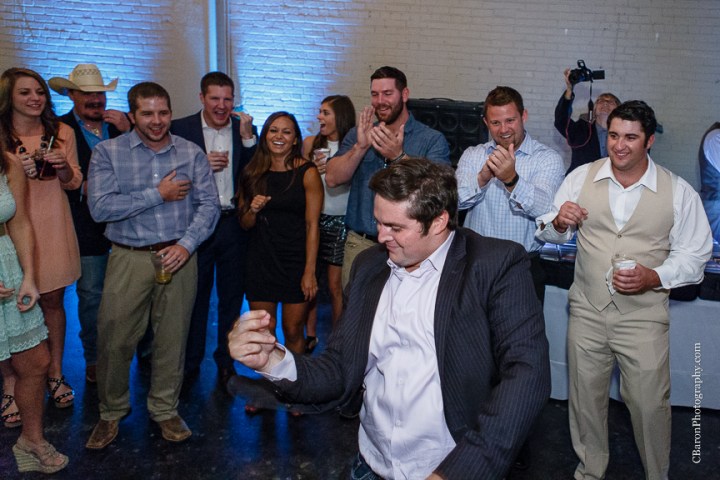 2014; 809 at Vickery; Blue; Bride; C. Baron Photoraphy; Couple; Destination Photographer; Fort Worth; Groom; Houston Wedding Photographer; Jenga; July; Summer; Texas; cowboy boots; lace; strapless; 